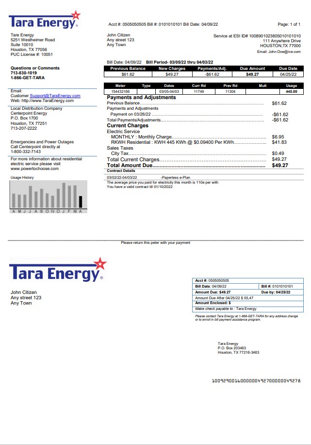  Minol USA business utility bill 